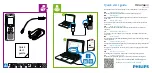 Preview for 1 page of Philips VoiceTracer DVT2050 Quick Start Manual