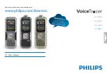 Philips VoiceTracer DVT4010 User Manual preview