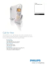 Предварительный просмотр 1 страницы Philips VOIP8411B/17 Specifications