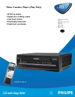 Philips VP115CAT Specification Sheet preview