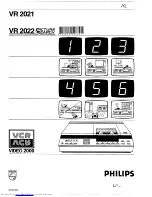 Preview for 1 page of Philips VR 2021 (Dutch) Gebruiksaanwijzing