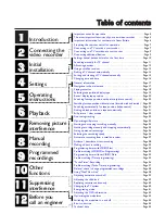 Preview for 1 page of Philips VR 210/07 Operating Instructions Manual