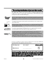 Preview for 5 page of Philips VR 210/07 Operating Instructions Manual