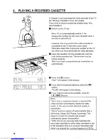 Preview for 18 page of Philips VR 256 Operating Instructions Manual