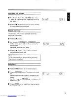 Preview for 19 page of Philips VR 256 Operating Instructions Manual