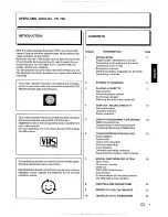 Preview for 3 page of Philips VR 722 Operating Manual