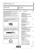 Preview for 3 page of Philips VR 727 Operating Manual