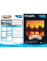 Preview for 1 page of Philips VR 978 Specifications