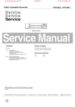 Philips VR109/55 Service Manual preview