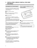 Preview for 6 page of Philips VR161/01 User Manual