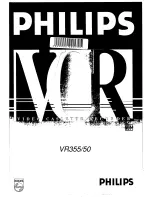 Предварительный просмотр 1 страницы Philips VR355/50 Operating Manual