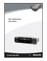 Предварительный просмотр 1 страницы Philips VR421CAT Owner'S Manual