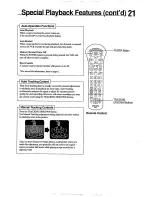 Предварительный просмотр 21 страницы Philips VR455/57 User Manual