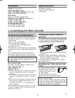 Preview for 2 page of Philips VR540/07 User Manual