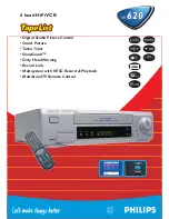 Philips VR620 User Manual предпросмотр