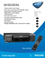 Philips VR621CAT Specification Sheet preview