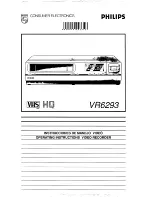 Предварительный просмотр 1 страницы Philips VR6293 Operating Instructions Manual