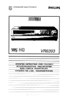 Philips VR6393 Operating Instructions Manual предпросмотр