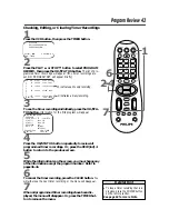 Preview for 43 page of Philips VR660BPH Owner'S Manual