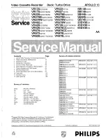 Preview for 1 page of Philips VR670B/58 Service Manual