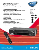 Philips VR674CAT Specification Sheet preview