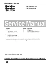 Preview for 1 page of Philips VR750 Service Manual