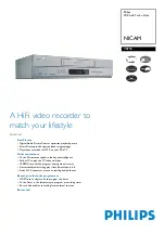 Preview for 1 page of Philips VR750 Specifications