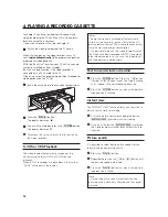 Предварительный просмотр 14 страницы Philips VR902 Operating Manual