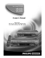 Preview for 1 page of Philips VRA451 Owner'S Manual