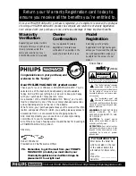 Предварительный просмотр 2 страницы Philips VRA451 Owner'S Manual