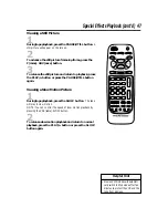 Preview for 47 page of Philips VRA471AT Owner'S Manual