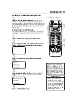 Preview for 49 page of Philips VRA471AT Owner'S Manual