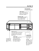 Предварительный просмотр 23 страницы Philips VRA601AT Owner'S Manual