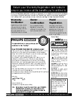 Предварительный просмотр 2 страницы Philips VRA641AT Owner'S Manual