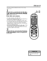 Предварительный просмотр 49 страницы Philips VRA641AT Owner'S Manual