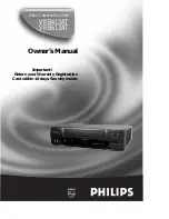 Предварительный просмотр 1 страницы Philips VRB413AT Owner'S Manual