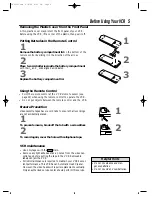 Предварительный просмотр 5 страницы Philips VRX240AT Owner'S Manual