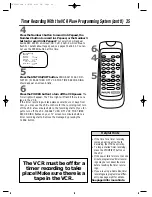 Preview for 35 page of Philips VRX240AT Owner'S Manual