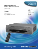 Philips VRZ223AT Specifications preview