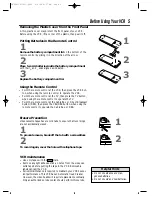 Preview for 5 page of Philips VRZ241AT Owner'S Manual