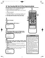 Предварительный просмотр 36 страницы Philips VRZ241AT Owner'S Manual