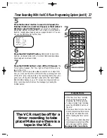 Предварительный просмотр 37 страницы Philips VRZ241AT Owner'S Manual