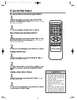 Предварительный просмотр 42 страницы Philips VRZ241AT Owner'S Manual