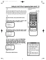 Предварительный просмотр 35 страницы Philips VRZ242AT Owner'S Manual