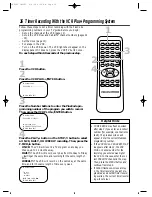 Предварительный просмотр 36 страницы Philips VRZ242AT Owner'S Manual