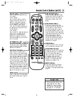 Предварительный просмотр 21 страницы Philips VRZ244 Owner'S Manual