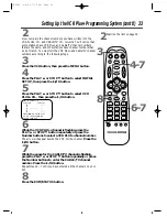 Предварительный просмотр 33 страницы Philips VRZ244 Owner'S Manual