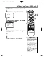 Предварительный просмотр 45 страницы Philips VRZ244 Owner'S Manual