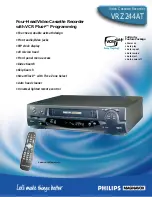Philips VRZ244AT Specifications preview