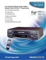 Philips VRZ255AT Specifications preview